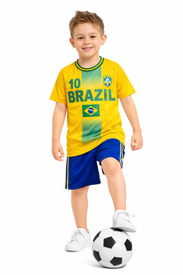 Fussball Fan Set Brasilien, Brazil, Trikot + Shorts *NEU* JS293a