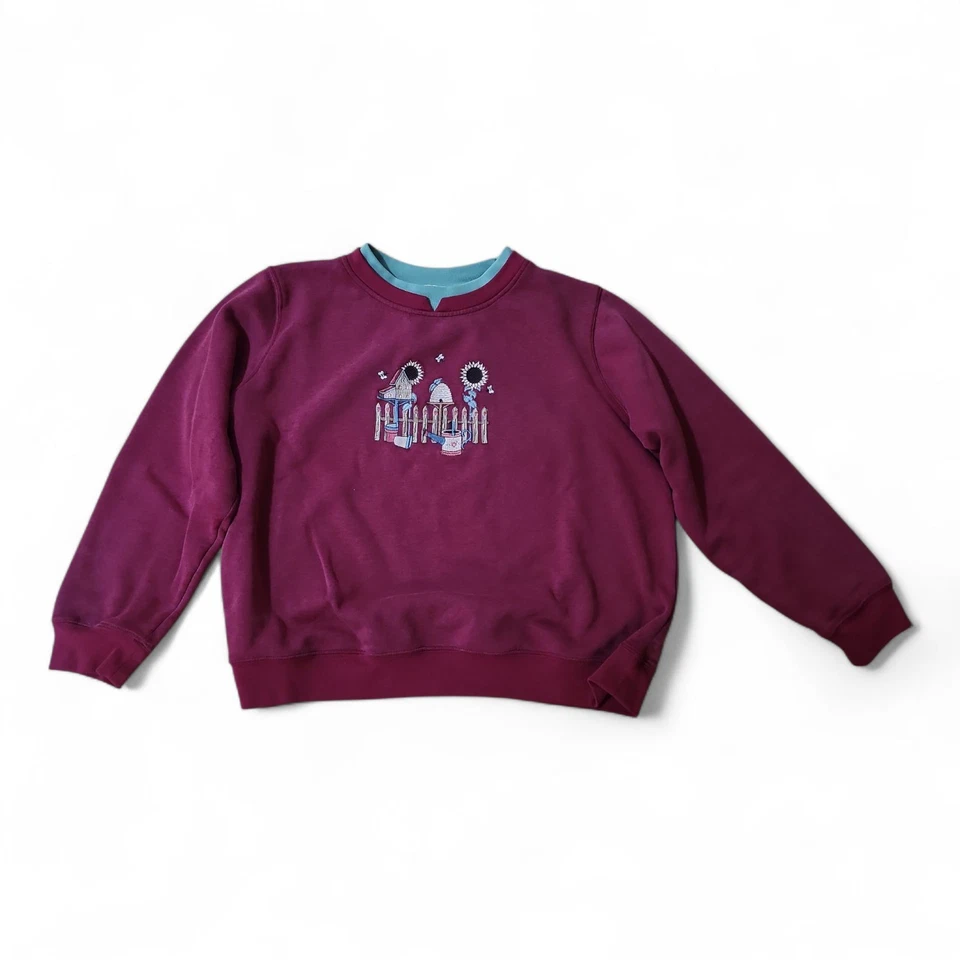 Lote De 4 Sudaderas Bordadas Shenanigans Petite XL De Colección Años 90 Usadas en Excelente Condición  Foto 2 de 4