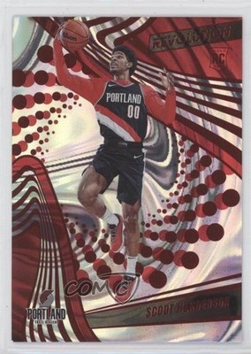 2023 Panini Revolution Rookies Red Swirl /199 Scoot Henderson #109 Rookie RC 9bg