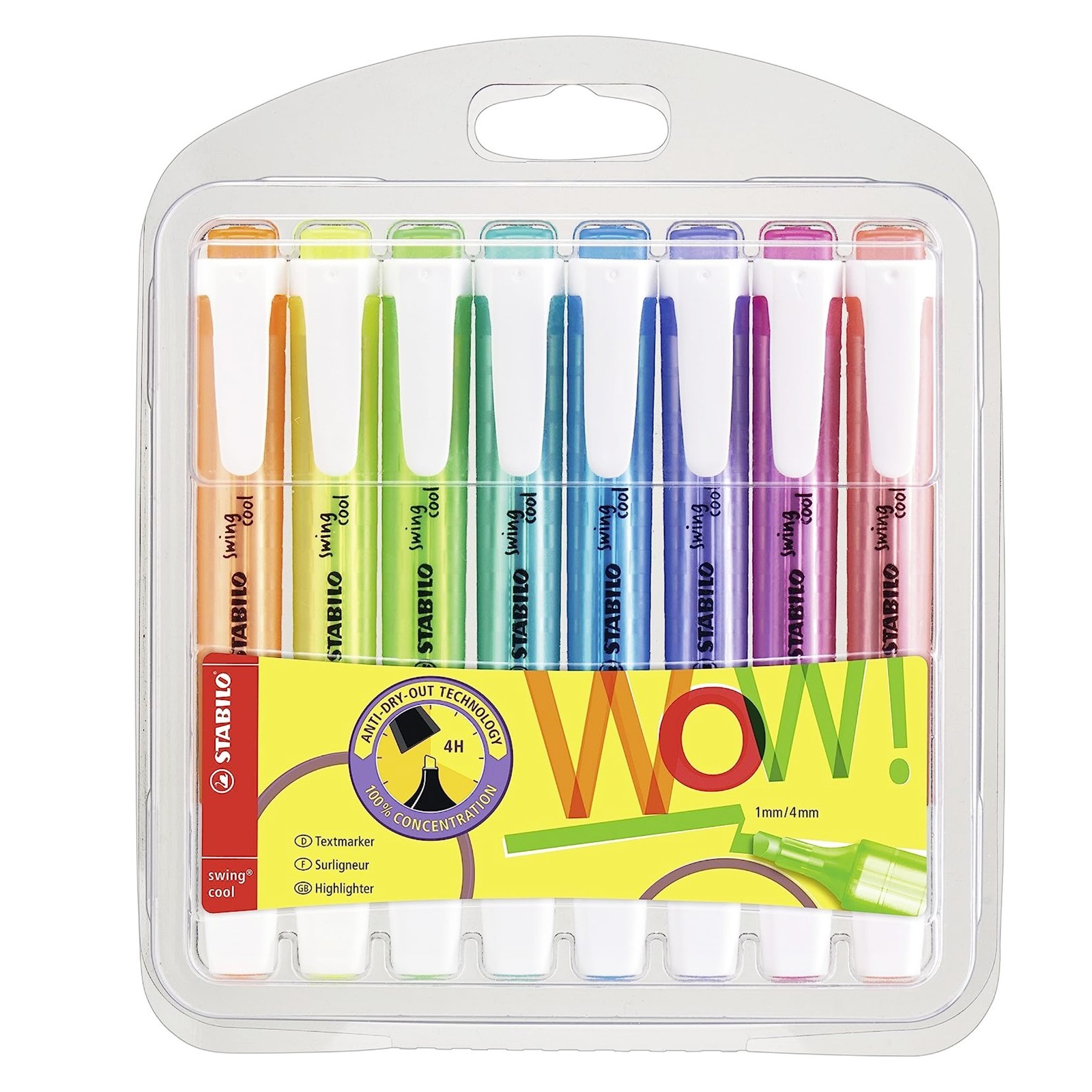 Marker Pens 1-4mm Set Of 8 Colours