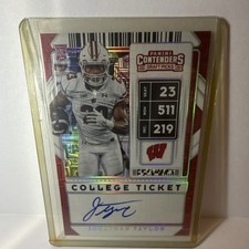 PANINI CONTENDERS DRAFT PICKS COLLEGE TICKET JONATHAN TAYLOR AUTO /10 FOOTBALL