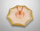 Exquisite Tiffin Franciscan Rambler Rose Pink Depression Glass Plate 1930's