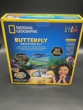 NATIONAL GEOGRAPHIC Butterfly Growing Kit - Habitat with Voucher NEW STEM Toy