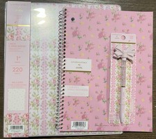 LoveShackFancy x Target Yoobi School Supply Bundle Lot- Pink Binder Notebook Pen