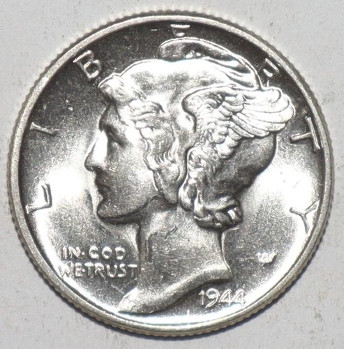 1944 Mercury Dime CHOICE BRILLIANT UNCIRCULATED (C207)
