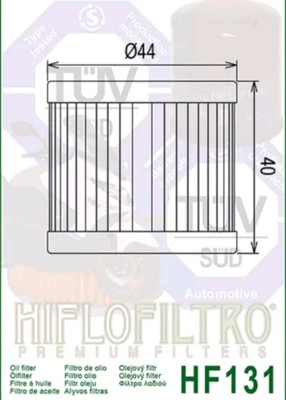 3 Hiflofiltro HF131 Oil Filters Suzuki Burgman 200 400 LT125 185