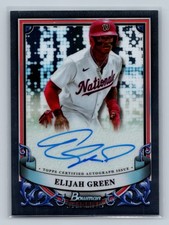 Elijah Green 2024 Bowman Sterling Prospect Auto #PA-EG Nationals