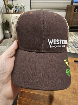 New Western Integrated Seed Company Sample Hat Cap Strap Back Trucker ( )