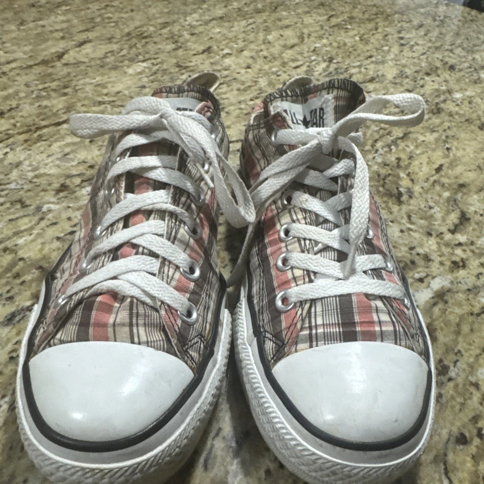 Converse All Star Chuck Taylor Plaid Lo Top Sneakers Shoes Wo Sz 9 Men Sz 7 Cpix - Image 4 of 4