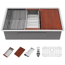 32 Undermount Kitchen Sink - 32 Undermount Kitchen Sinks Workstation Stainles...