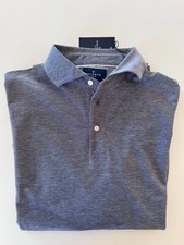 Hackett London Herren Langarm Oxford Pique Polo Hemd, neu, Gr. M, ink blue