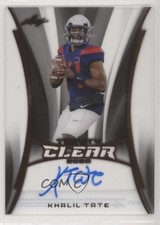2020 Leaf Trinity Clear Auto Khalil Tate #CA-KT1 Auto wd9