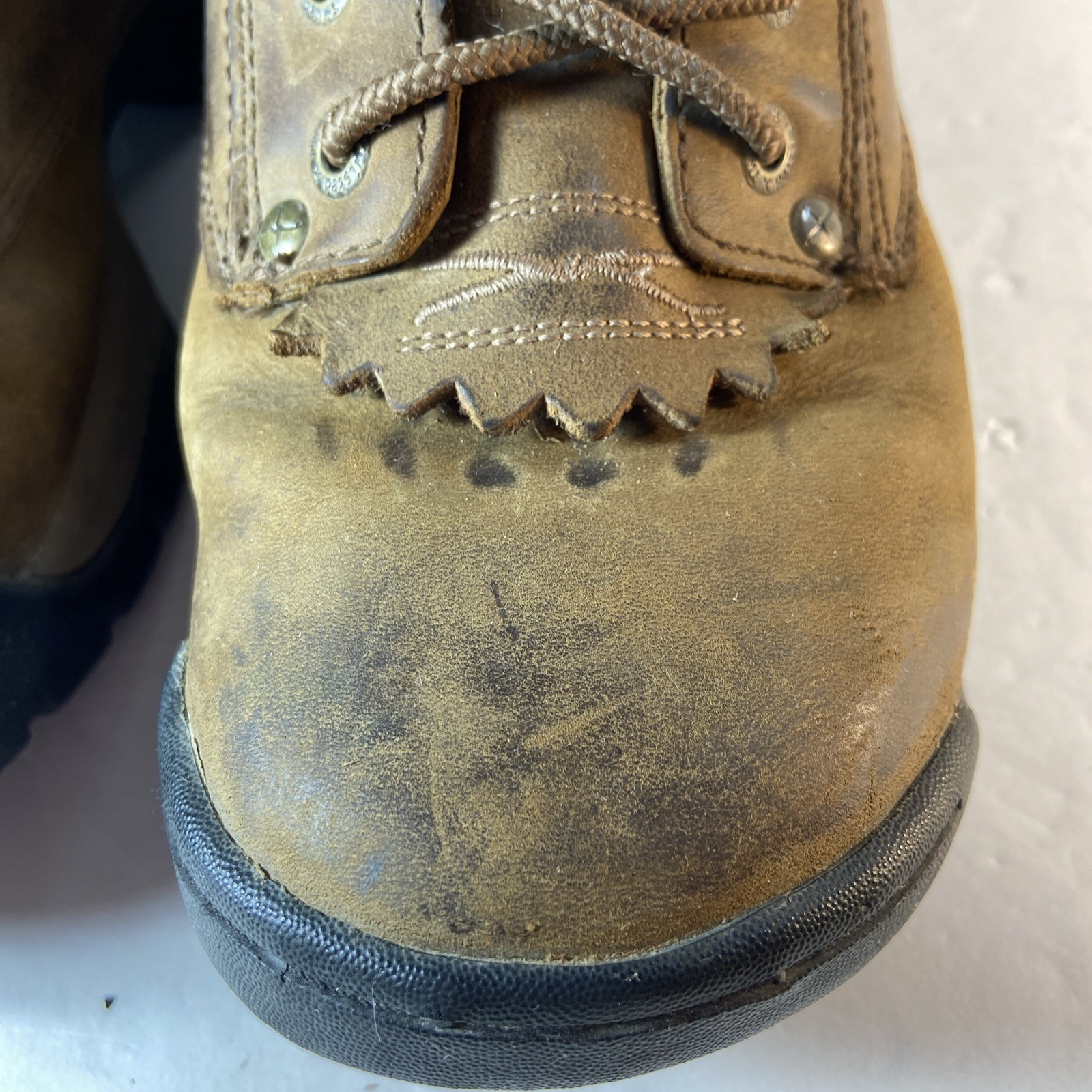 Twisted X Women's Waterproof Lace-Up Soft Toe Work Barn Boot Western sz 7M