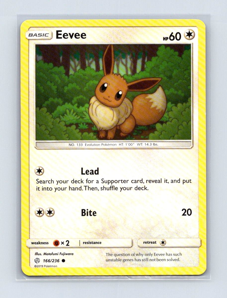 Eevee 166/236 Common Cosmic Eclipse Pokemon Lightly Played