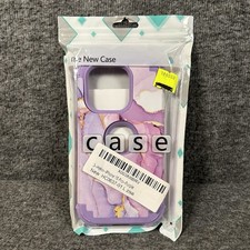 NIP iPhone 15 Pro Case Lavender Marble Purple...