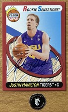 Justin Hamilton 2012-13 Fleer Retro Rookie Sensations Autograph #78 LSU Tigers