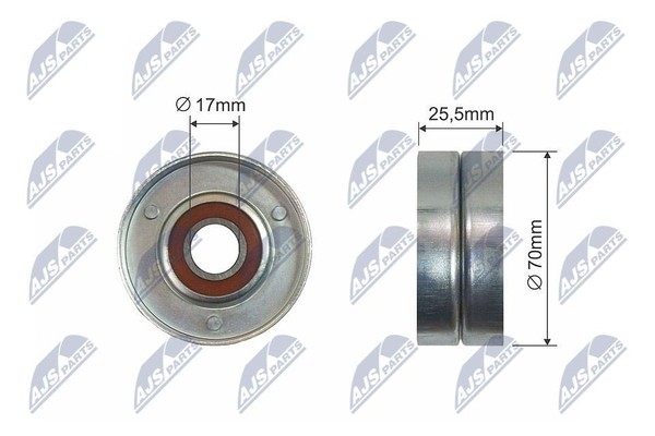 NTY Spannrolle, Keilrippenriemen RNK-PL-016-image