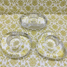 Set of 3 Orrefors Lightstone River Rock Cryst...