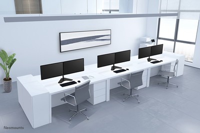 Neomounts by Newstar FPMA-D550DDBLACK Tischhalterung fr zwei Flachbildschirme bi