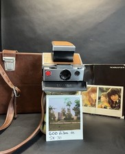 Vintage Tested Polaroid SX 70 Land Instant Film Camera w/ Case Manual Works
