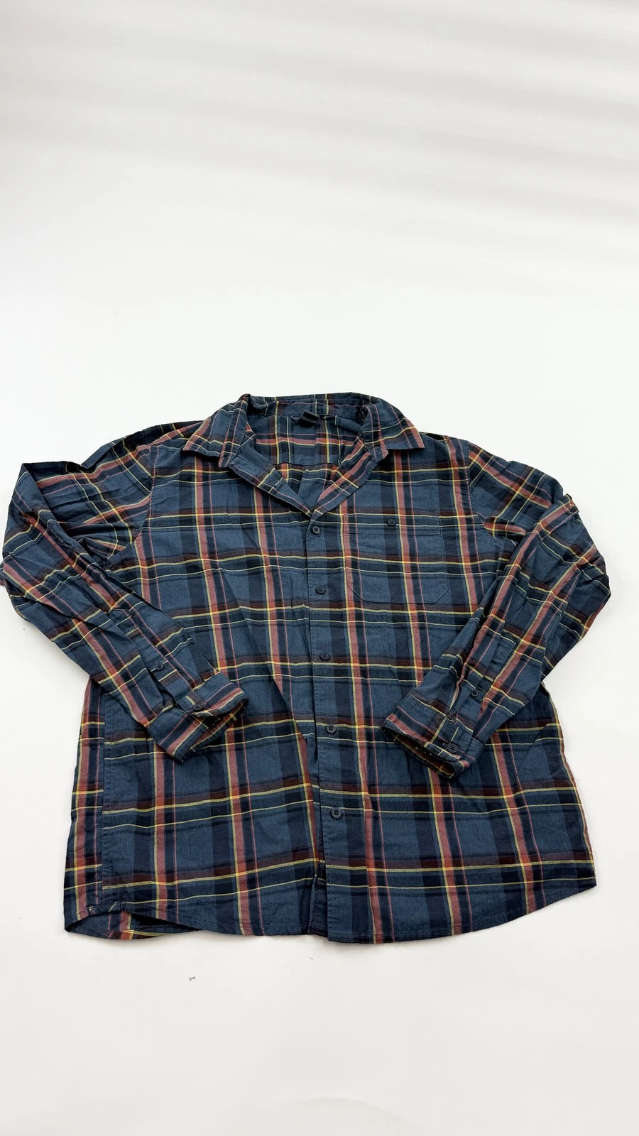 Mountain Hardwear Shirt Mens Large Plaid Button Up Long Sleeve Outdoor Hiking