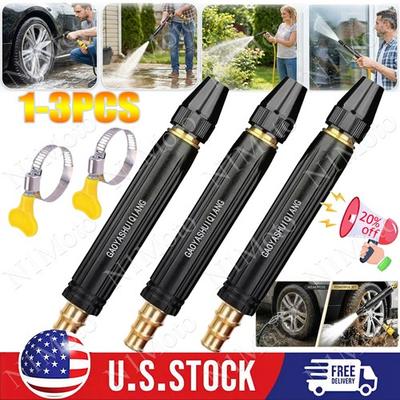 #ad Larnto High Pressure Hose Nozzle Water Gun for Car Wash Garden Pressure Booster $19.99
