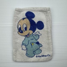 Vintage Disney Baby Mickey Minnie Washcloth Mitt Towel Nursery