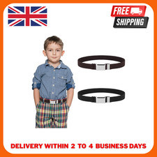 Kids Toddler Belt Elastic Stretch Adjustable Belt for Boys Girls with Buckle UK
