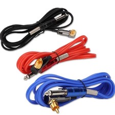 3 Colors 1.8m Soft Silicone Tattoo Right Angle Connector Clip Cords