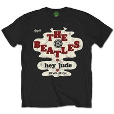 Image of The Beatles Hey Jude/Revolution Official Mens T-Shirt