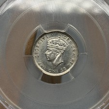 1940-C Newfoundland 5 Cents George VI Silver Coin PCGS MS62