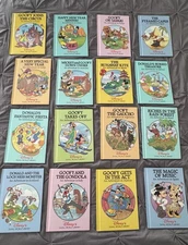 Disney's Small World Library Hardcover Books Set Of 16 Vintage Great Condition