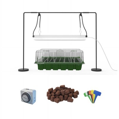 Seedling Starter Kit,40-Cell Seed Starter Tray with Huminity Domes 20,5'', Gr...