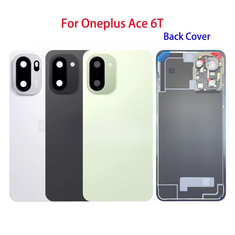 Original For Oneplus Ace 6T Rear Housing Glass Battery Back Door