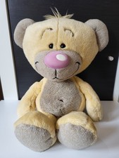 Pimboli Plüschbär Stofftier rosa Nase, ca.35cm, ohne Etikett-vintage 