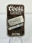 Coors Light Silver Bullet 1 oz .999 Silver Bar Sunshine Mining Co Original Pkg