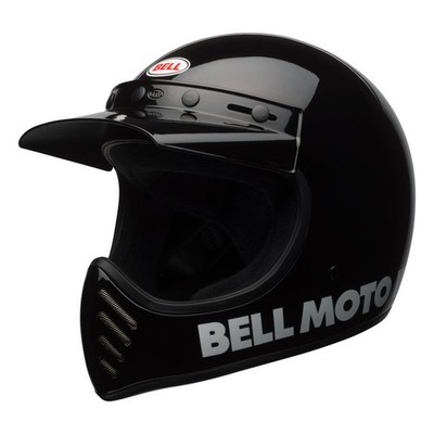 ENDURO HELM BELL MOTO-3 CLASSIC SCHWARZ LACKIERT