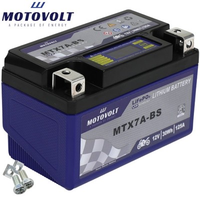 Batterie für Tauris Samba 50 2T Safari 2013 motoVolt Lithium MTX7A-BS / YTX7A-BS