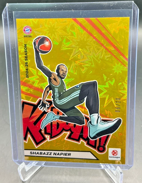 2025/26 Contenders Euroleague SHABAZZ NAPIER Gold Kaboom Case Hit 06/10 #17