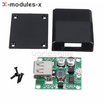 5V 2A   Module USB Charger Voltage Controller Regulator Circuit Board Box #za