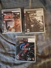 Lot Of 3 Sony PS3 Games Gran Turismo 5-Fallout 3-UFC 2009 Undisputed-All CIB