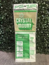 Crystal Mount Stamp Jumbo size #Y747B 4 1/4” High 11 10” Tubes NOS