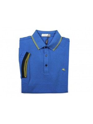 Etro Polo Mens Mod. 1Y800 TIR 9156 VAR 202 Unit Blue