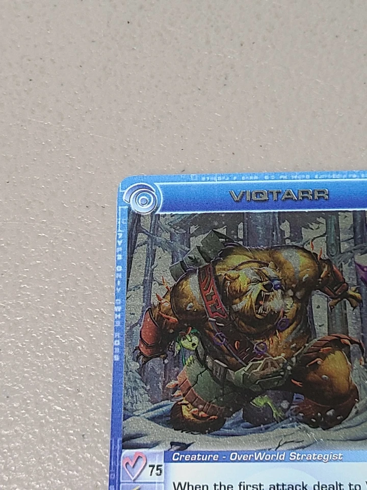 Chaotic TCG 3 Max EPS Viqtarr 9/100 SS 1st Ed Foil Rare (75/55/80/45/45) - LP - Image 2 of 4