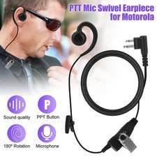 NEW PTT Mic Swivel Earpiece For Motorola CP200 CLS1110 CLS1410 CLS PR400 Radio