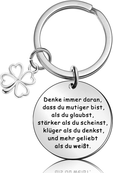 SchlüSselanhäNger GlüCksbringer Motivationsgeschenk Aufmunterung FüR Freund-image