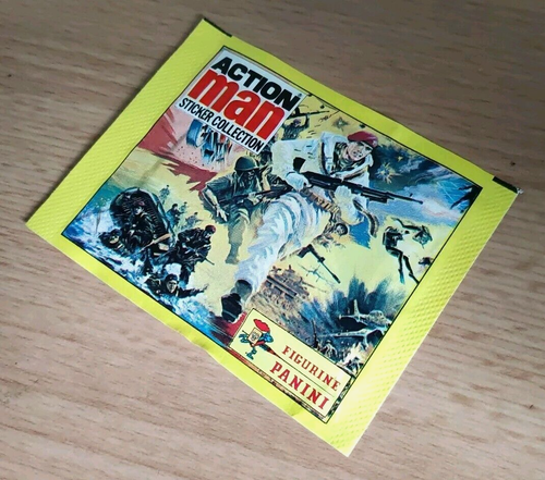 Panini ACTION MAN STICKER COLLECTION (1983) - Vintage Sealed Pack of Stickers - Picture 3 of 3