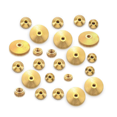 Lasnten 24 Pieces Brass Clock Hand Nut Assortment, Grandfather Wall Mantel Clock