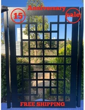 Privacy gate for side courtyard | Steel gate | Pedestrian iron gate