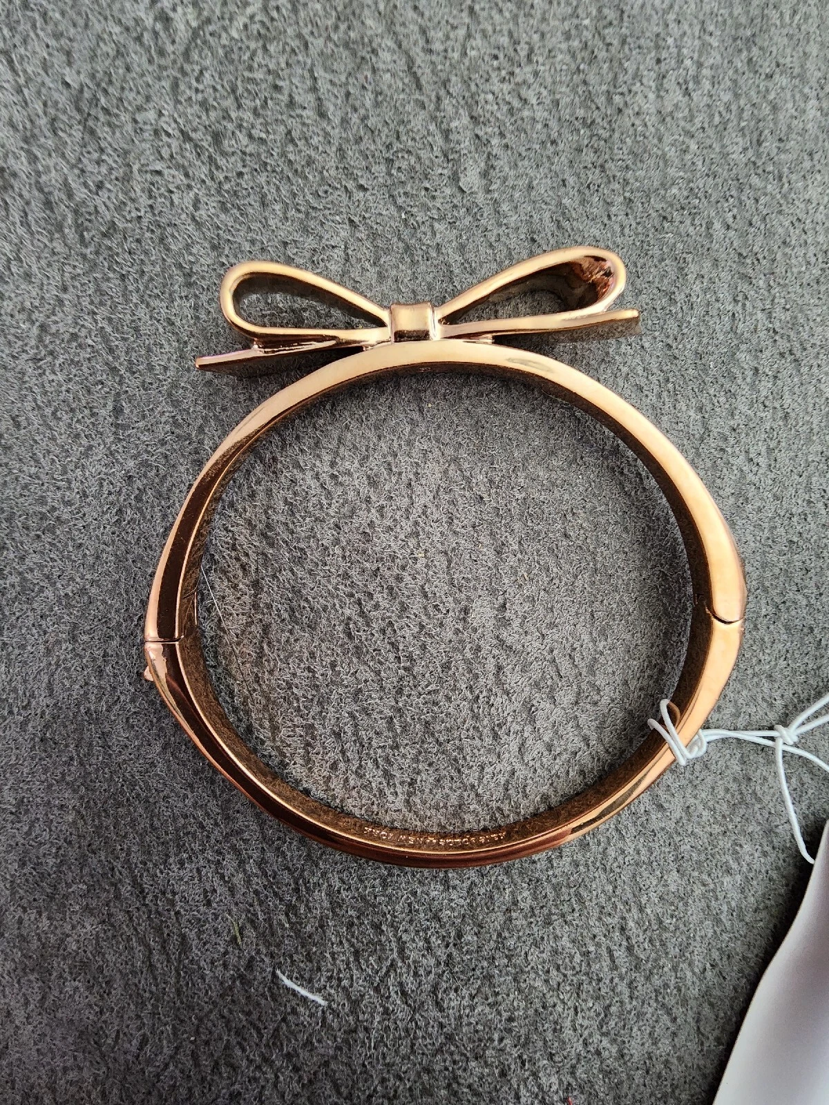 Bracciale Kate Spade Clamper Fiocco Love Note Braccialetto Oro Rosa Moda